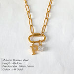 Collier lettre à personnaliser — initiale A à Z, acier inoxy — coloris