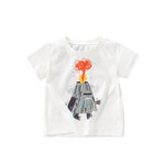 T-shirt enfant col rond à motif — coupe classique