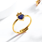 Bague ajustable en acier inoxydable — taille unique — coloris