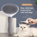 Peigne démêloir pour chat — dents inox arrondies