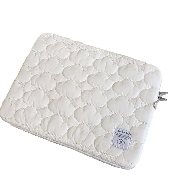 Housse matelassée pour tablette — broderie nuage