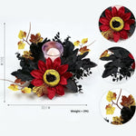 Couronne de photophore en feuillage artificiel — 23 à 32 cm