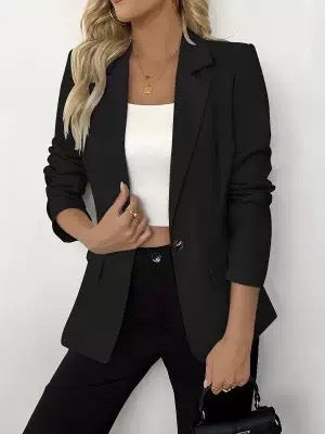 Blazer à col cranté et poches à rabat — coloris