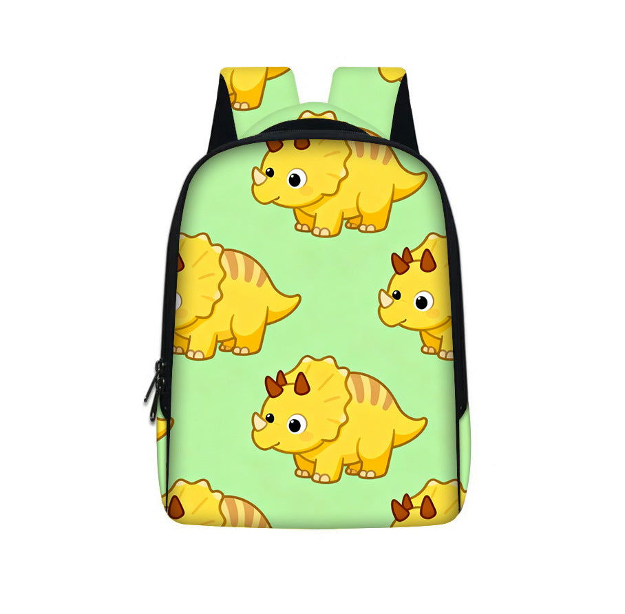 Sac à dos enfant à motif dinosaure — grande contenance — coloris