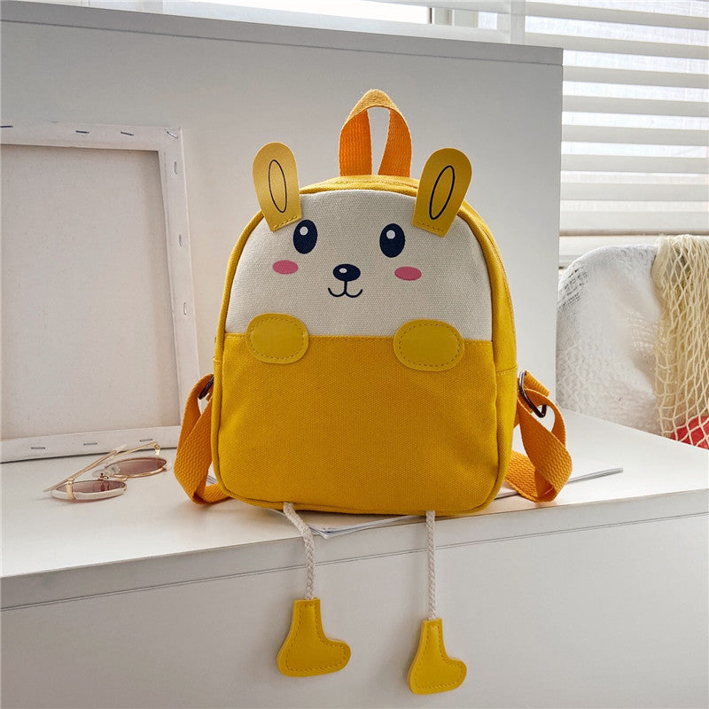 Sac à dos enfant en toile — motif dessin animé — coloris