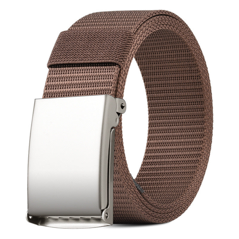 Ceinture mixte en sangle nylon, boucle à cliquet