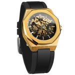 Montre automatique homme à boîtier octogonal et bracelet cao — coloris