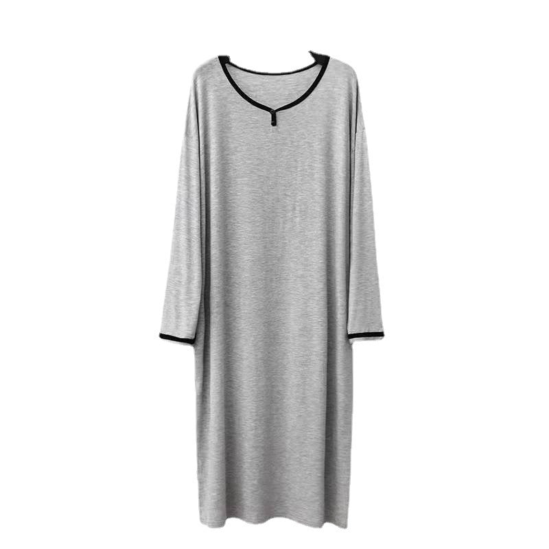 Peignoir long sous le genou — tombé souple