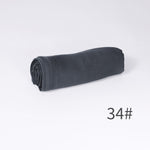 Écharpe unie en mélange coton-lin — respirante, 28 coloris — coloris
