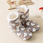 Chaussons chaussettes doublés polaire — semelle antidérapant — coloris