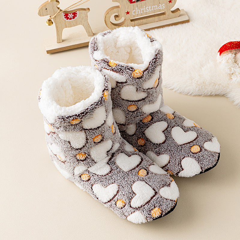 Chaussons chaussettes doublés polaire — semelle antidérapant — coloris