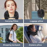 Coussin de nuque de voyage à garnir, fait aussi pochette