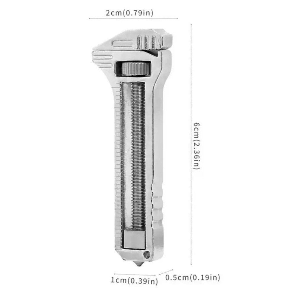 Mini clé à molette de poche en métal — 6 cm