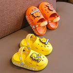 Chaussons enfant à motif dinosaure — semelle souple