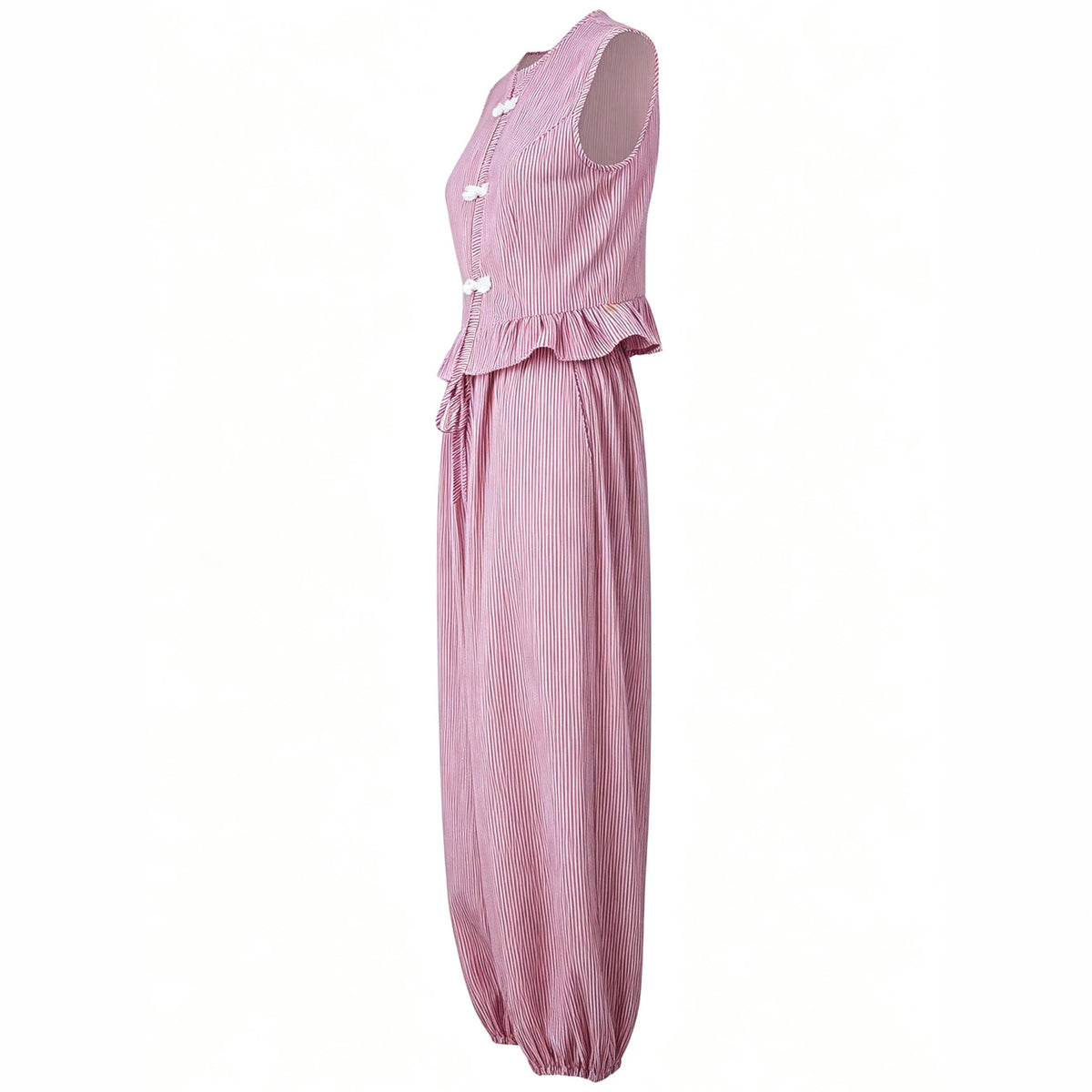 Ensemble 2 pièces — débardeur rayé et pantalon évasé