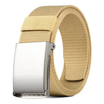 Ceinture mixte en sangle nylon, boucle à cliquet — coloris