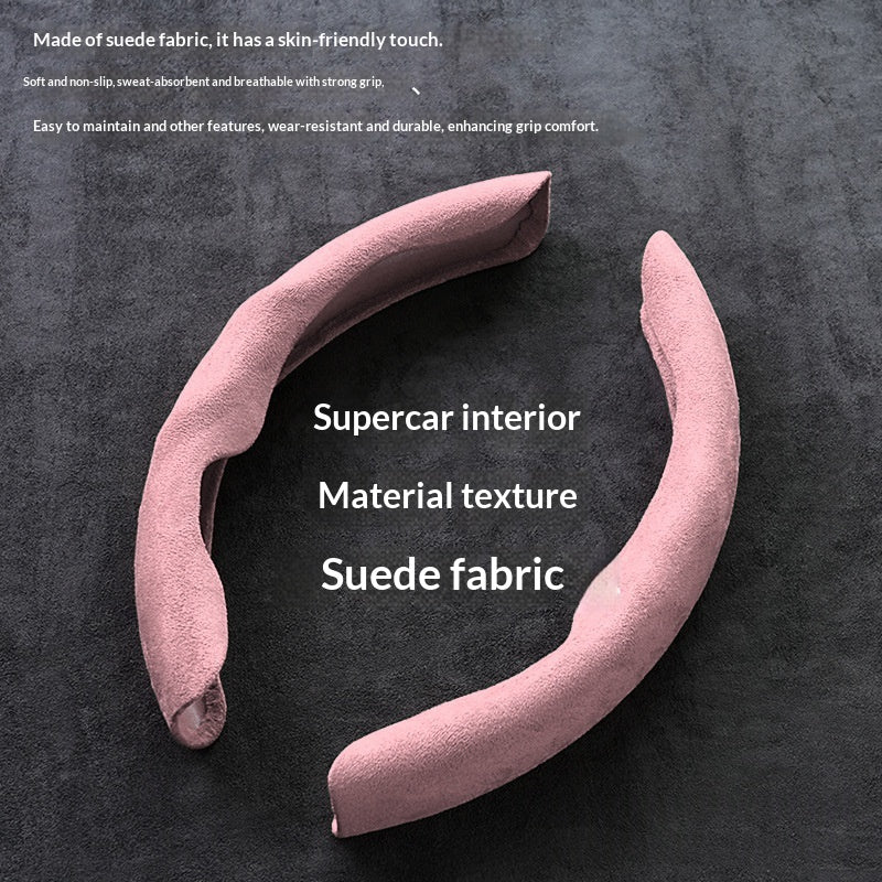 Housse de volant en daim synthétique — absorbe la transpirat — coloris