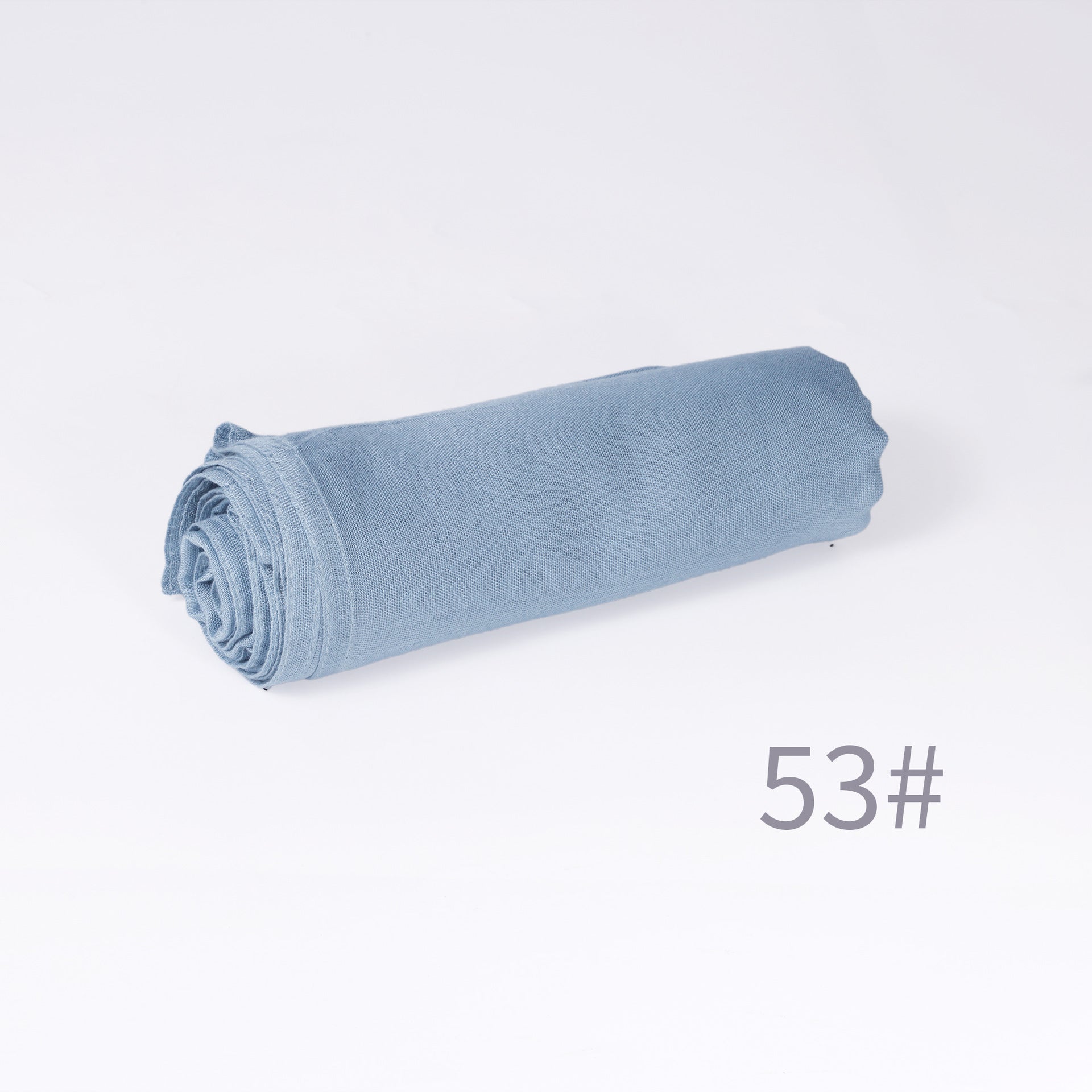 Écharpe unie en mélange coton-lin — respirante, 28 coloris