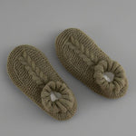 Chaussons homme en maille tricotée — semelle souple