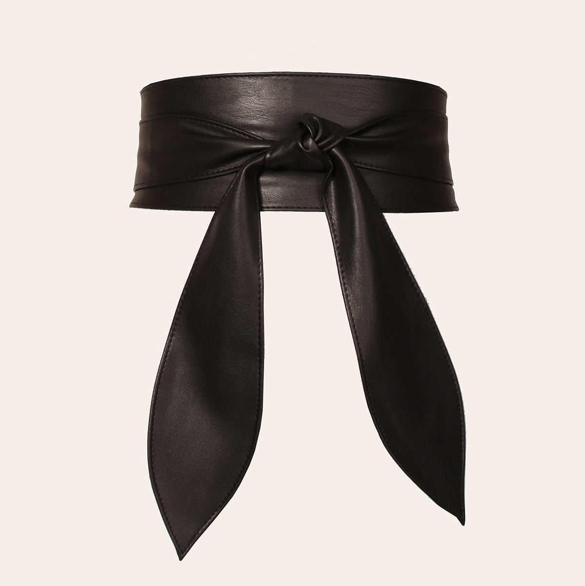Ceinture large à nouer, longs pans en ruban — coloris