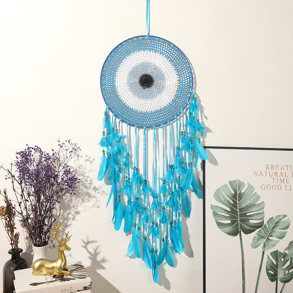 Suspension murale en plumes — décoration bohème