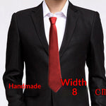 Cravate homme 8 cm — nouage main, coloris unis — coloris