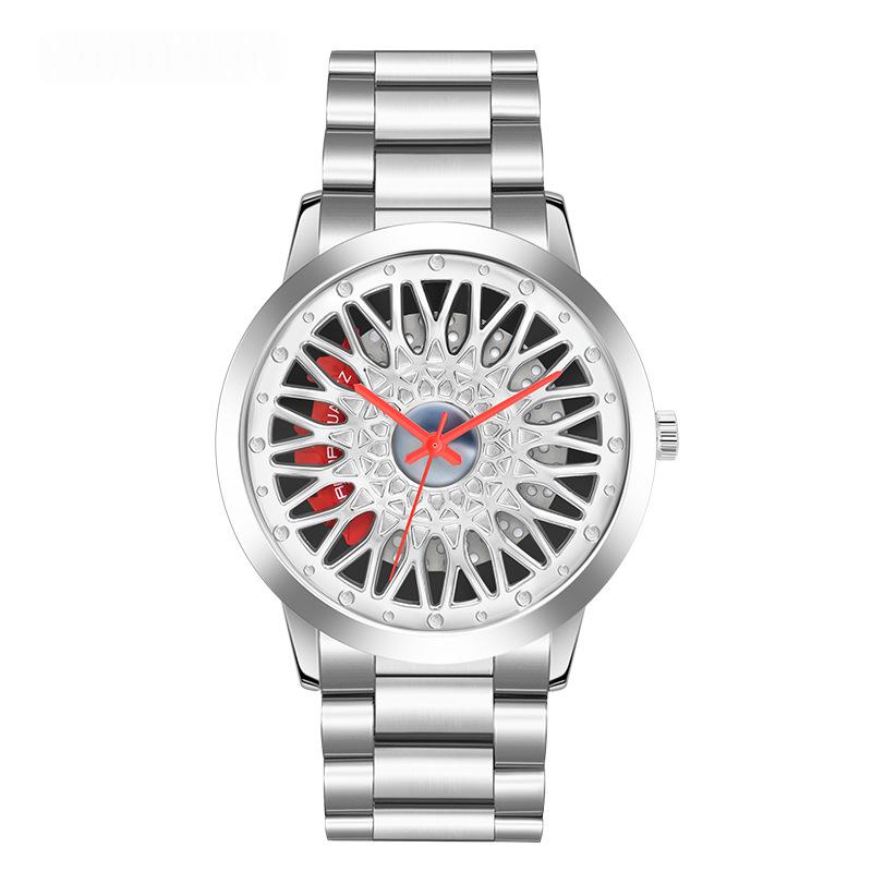 Montre homme à cadran jante ajourée