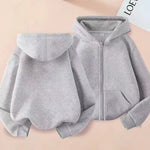 Sweat à capuche zippé enfant — fille ou garçon — coloris