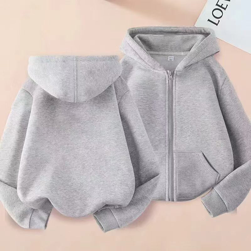 Sweat à capuche zippé enfant — fille ou garçon — coloris