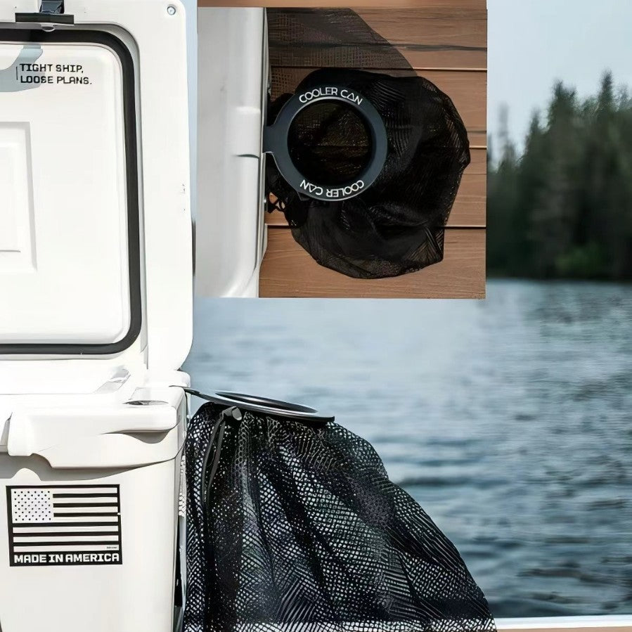Sac à déchets en filet pour glacière — anneau à clipser