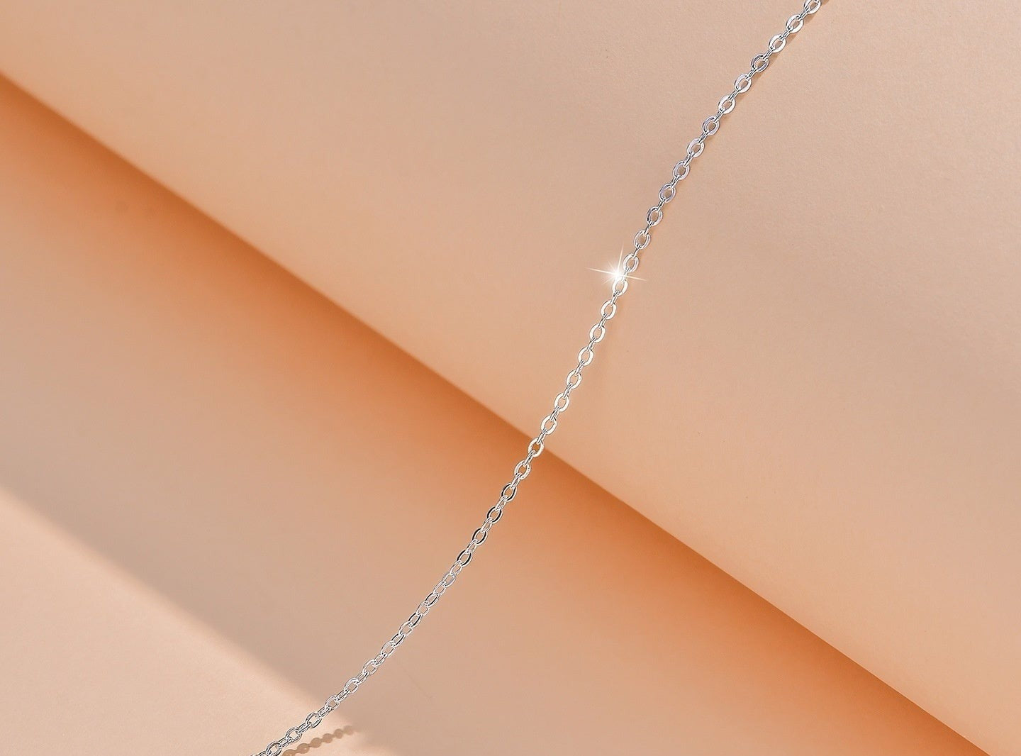 Chaîne fine en argent 925 — collier 46 cm ajustable, maille 1,5 mm