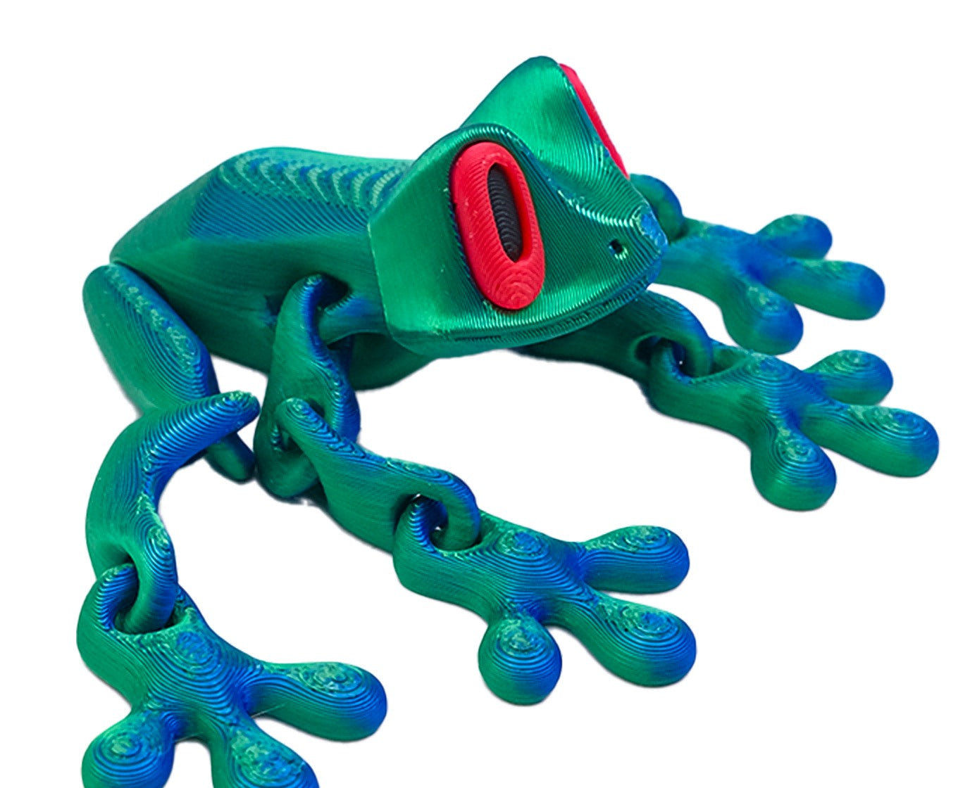 Grenouille articulée aimantée — décoration de réfrigérateur
