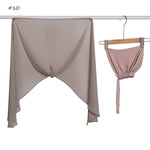 Ensemble capuche et foulard assortis — fermeture magnétique, — coloris