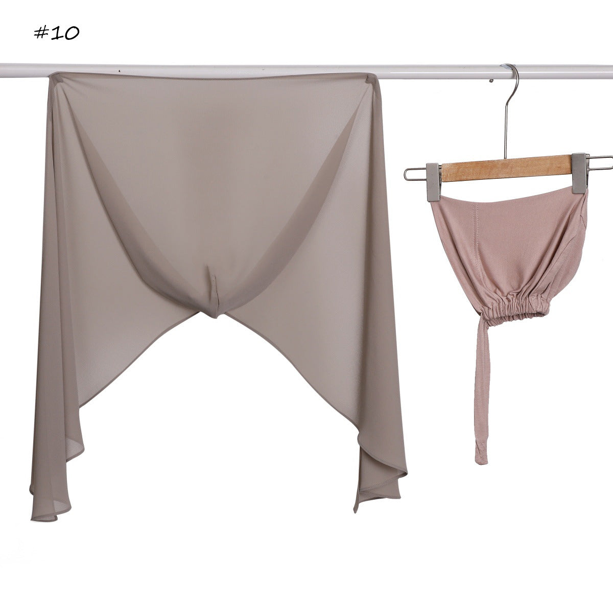 Ensemble capuche et foulard assortis — fermeture magnétique, — coloris