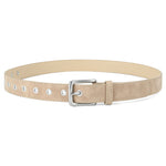 Ceinture femme mate à boucle ardillon — surface résistante