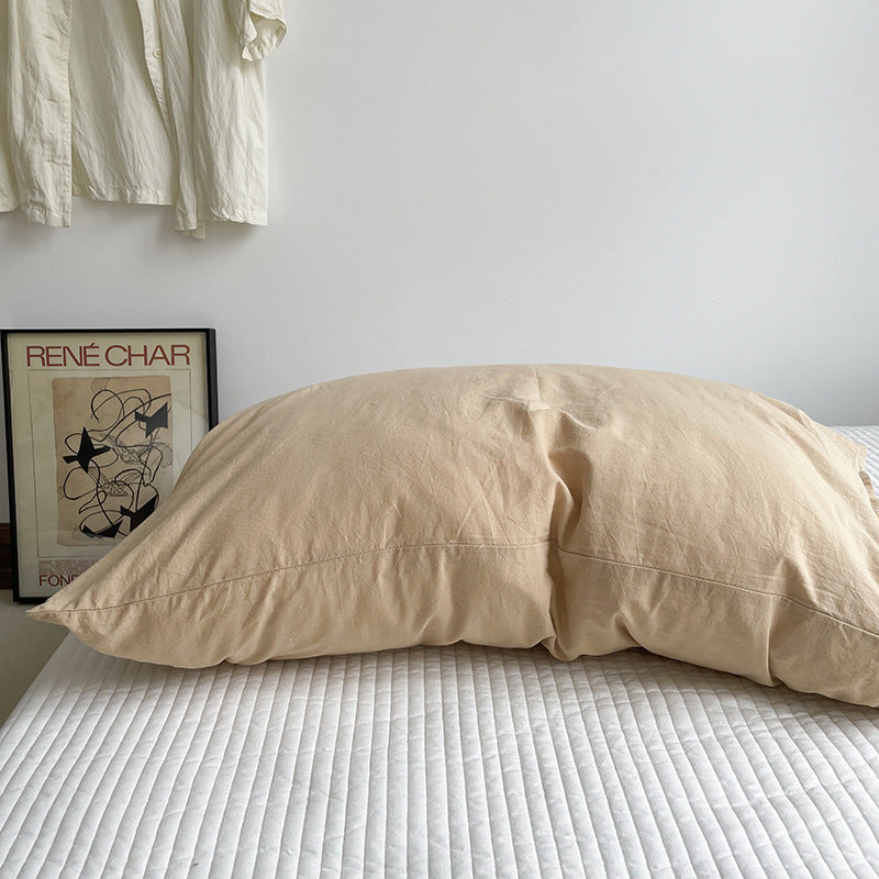 Taies d'oreiller en coton lavé — vendues par paire, 48 × 74 cm