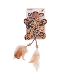 Canne à pêche pour chat, souris et plumes