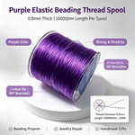 Fil élastique pour perles — résistant, spécial bracelets