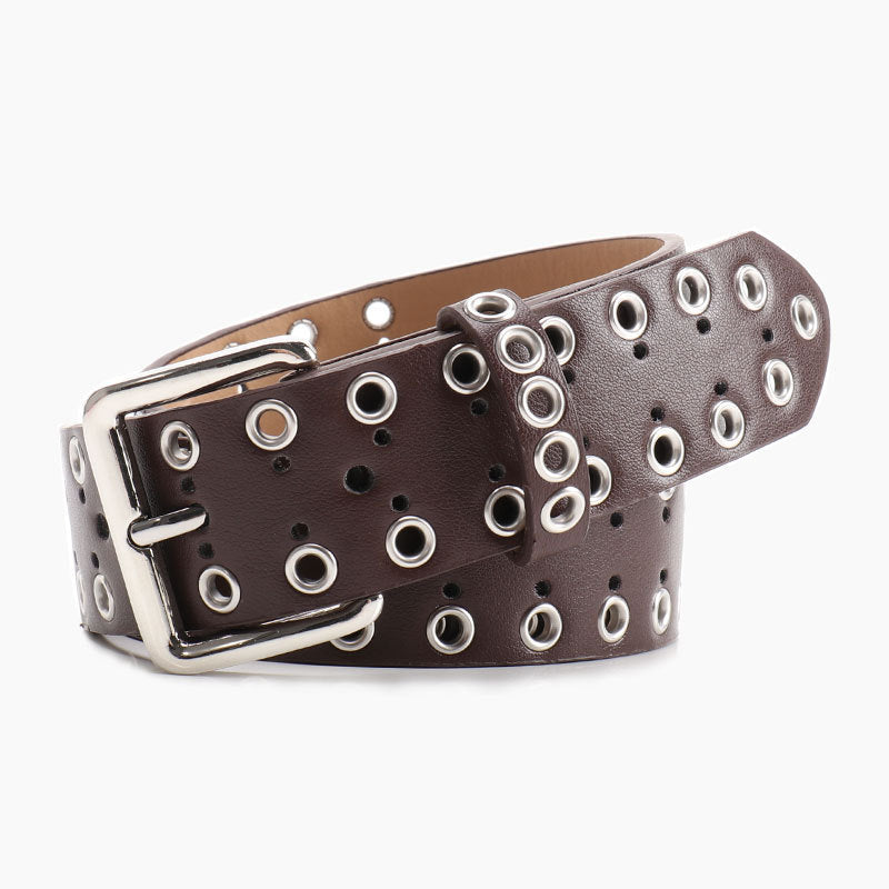 Ceinture à œillets pour jean — motif ajouré — coloris