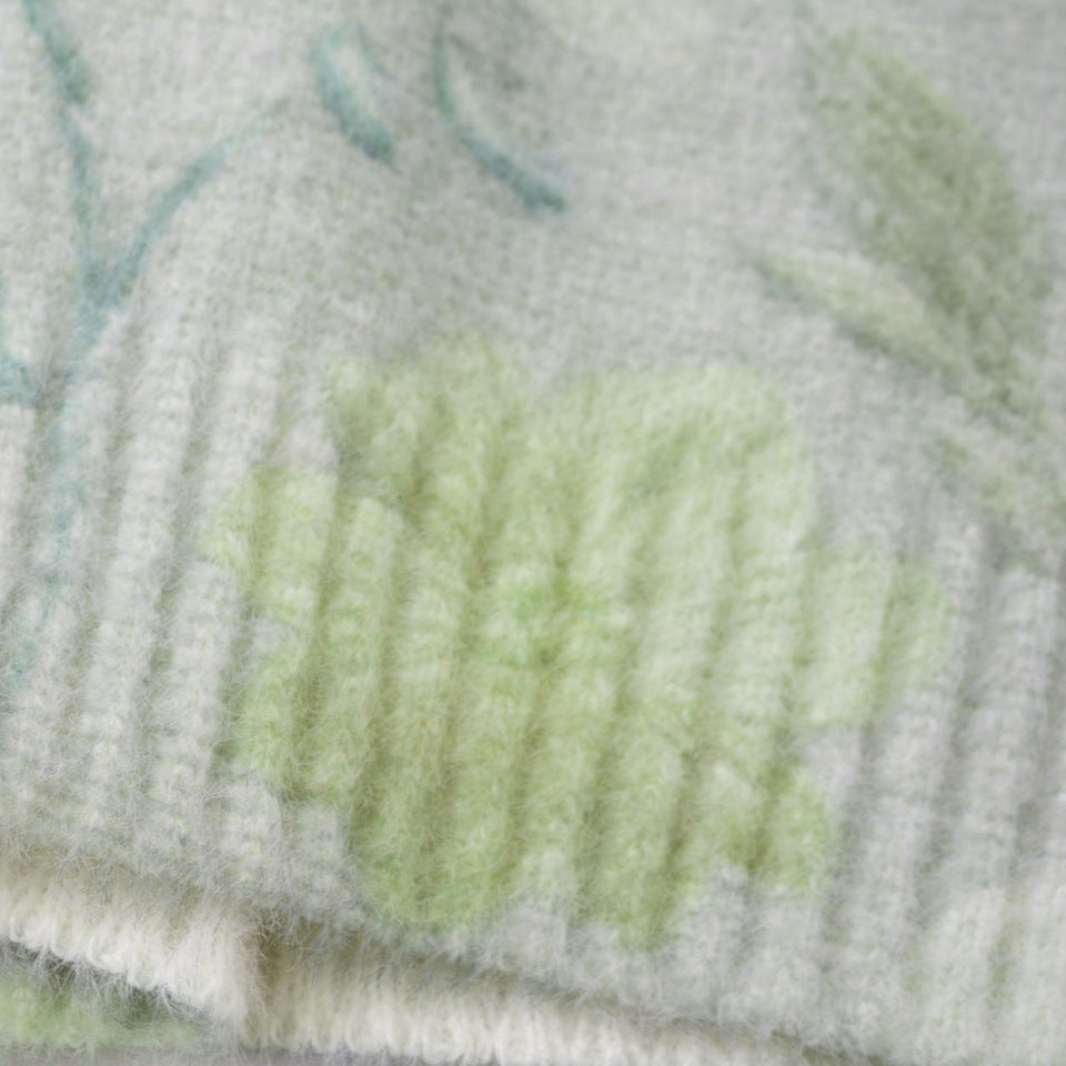 Sous-pull fille à imprimé fleuri — manches longues