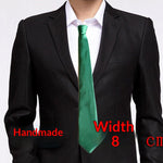 Cravate homme 8 cm — nouage main, coloris unis — coloris