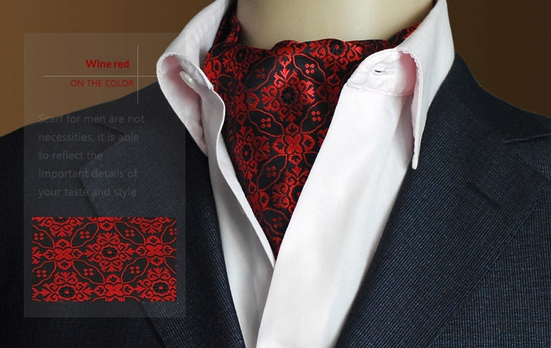 Écharpe homme jacquard à pois — tissage habillé — coloris