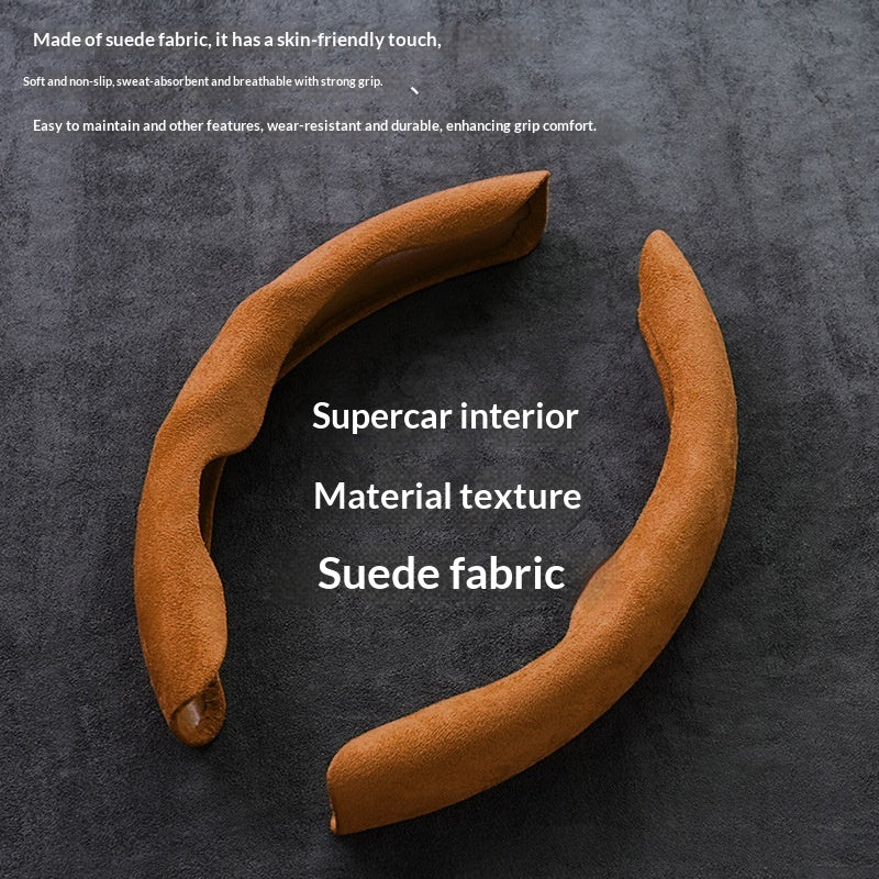 Housse de volant en daim synthétique — absorbe la transpirat — coloris