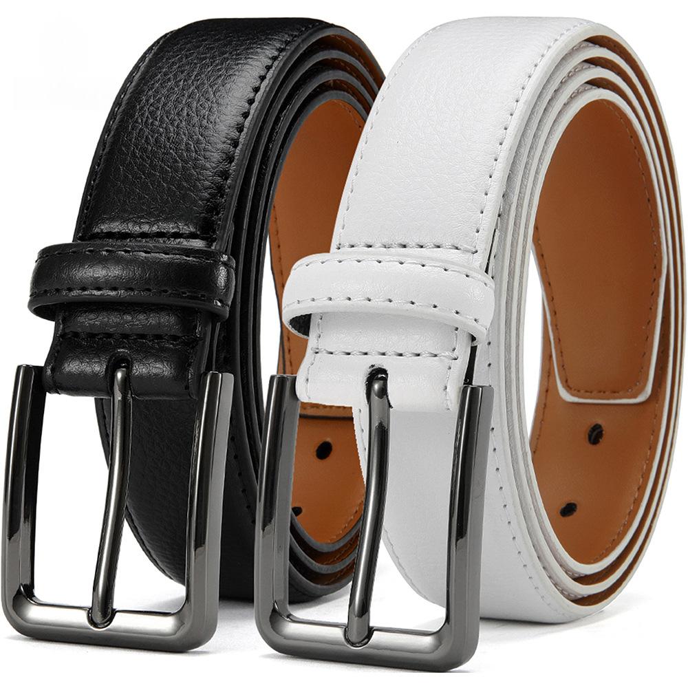 Ceinture en cuir verni pour jean — finition brillante
