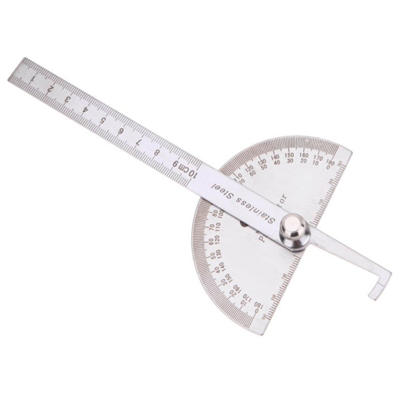 Rapporteur demi-cercle en acier inoxydable