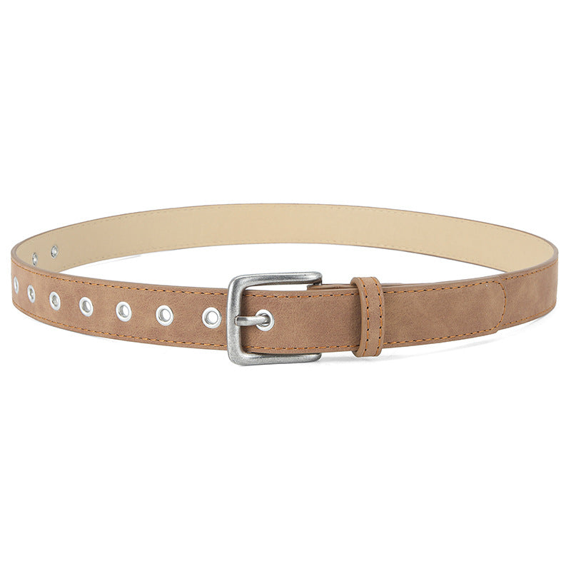 Ceinture femme mate à boucle ardillon — surface résistante — coloris
