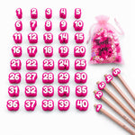 Embouts de crayon numérotés de 1 à 40 — lot réutilisable