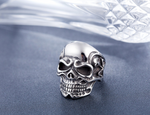 Bague homme motif tarot — acier titane moulé, plusieurs tailles