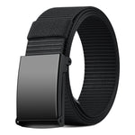 Ceinture mixte en sangle nylon, boucle à cliquet — coloris