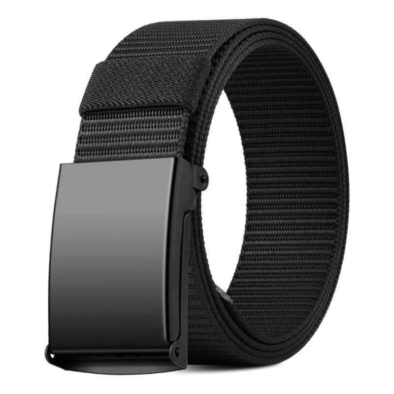 Ceinture mixte en sangle nylon, boucle à cliquet — coloris